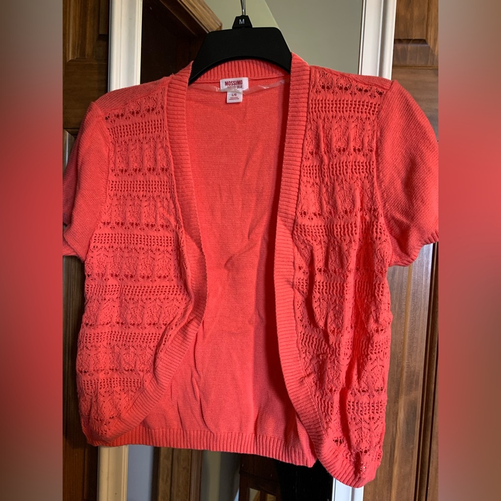 Mossimo size Large short sleeve cropped cardigan